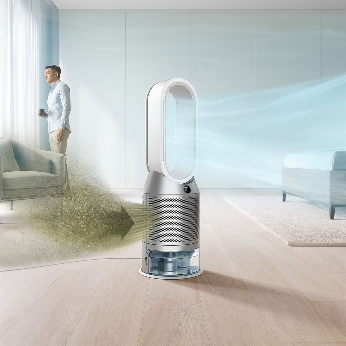 Dyson PH3A Purifier Humidify + Cool Autoreact Luftbefeuchter/Luftreiniger - Weiß/Silber