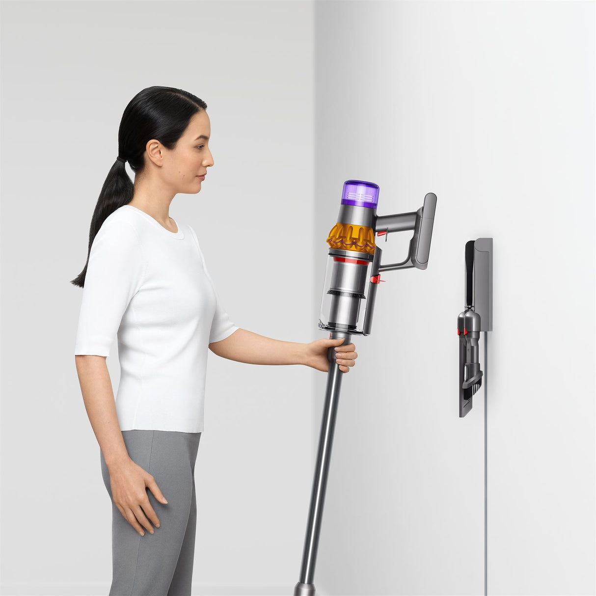Dyson V15 Detect Absolute - Nickel Satin Gelb/Glanz Nickel