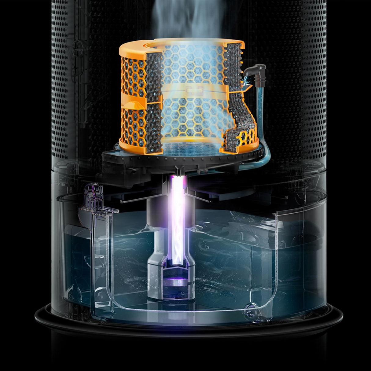 Dyson PH3A Purifier Humidify + Cool Autoreact Luftbefeuchter/Luftreiniger - Weiß/Silber