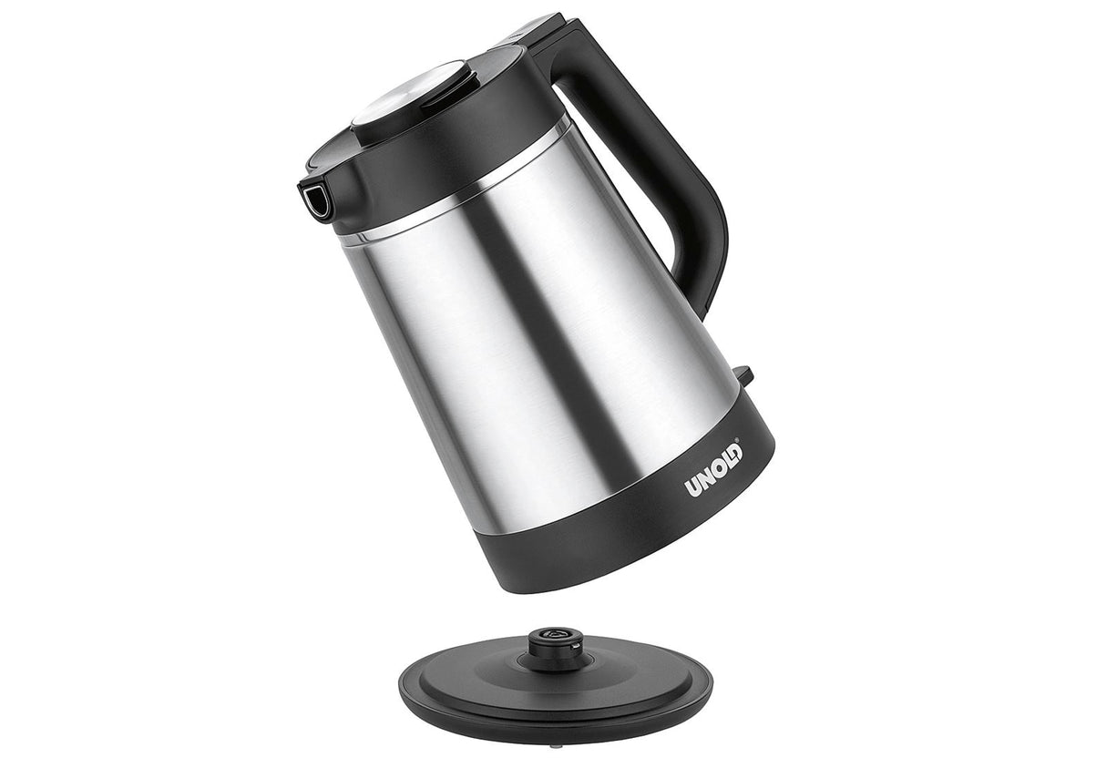 UNOLD Thermowasserkocher 1,5l schwarz/Edelstahl