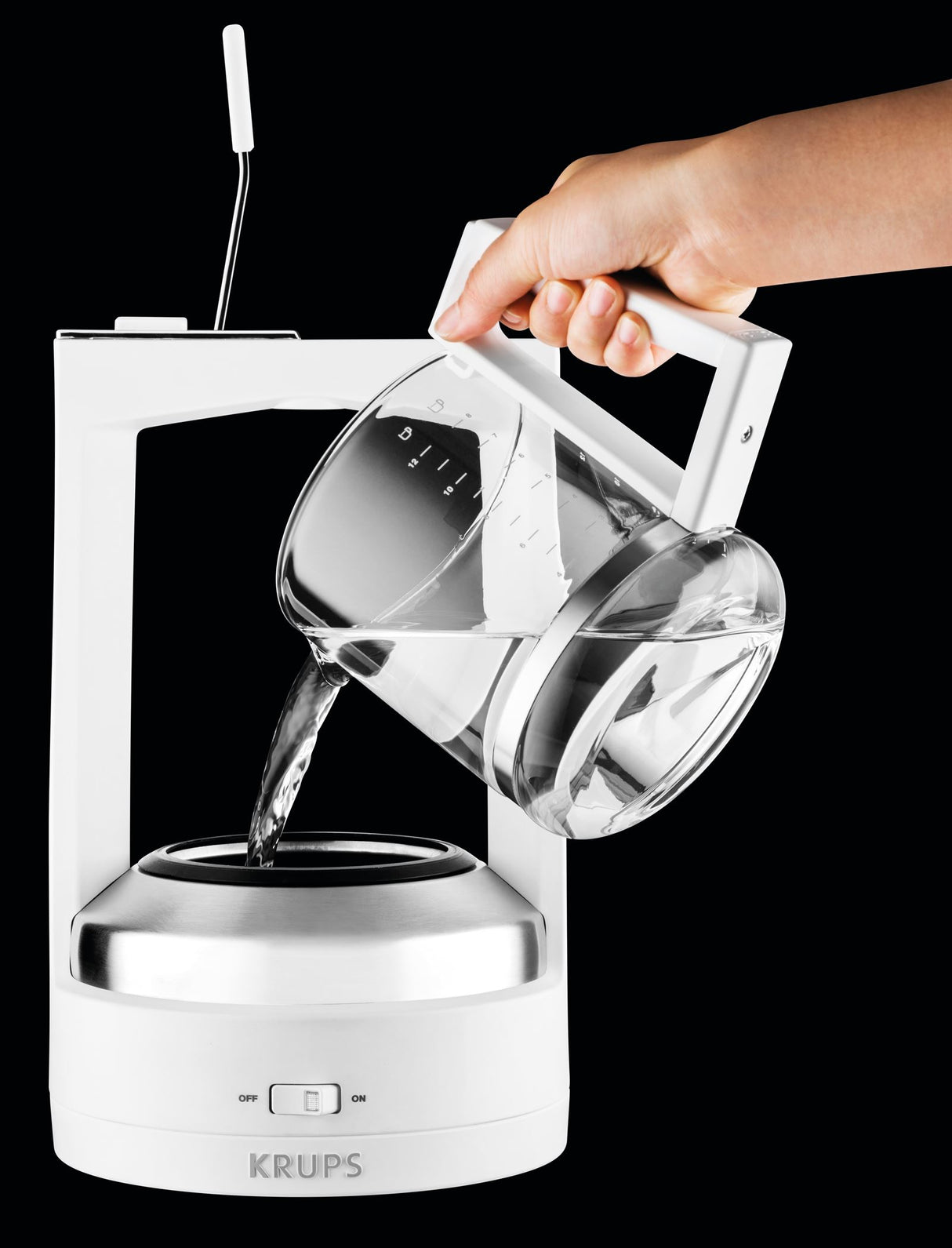 Krups KM4682 Filterkaffeemaschine T8 weiß