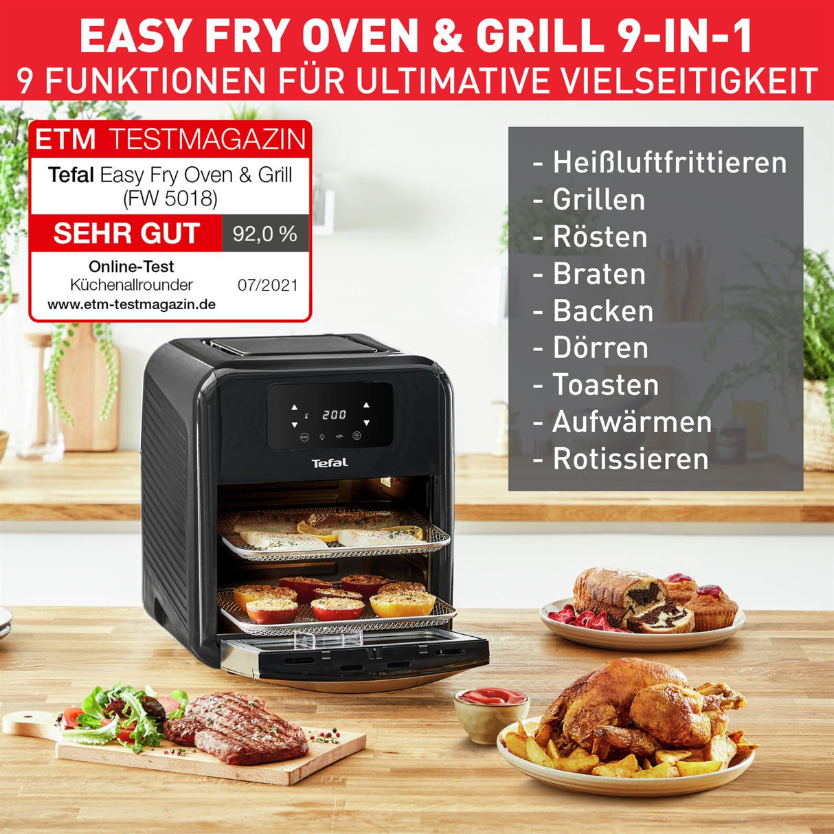 Tefal Easy Fry Oven und Grill Heißluftfritteuse