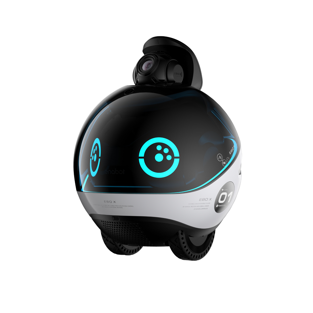 ENABOT EBO X 4k Haustierroboter Kamera Gimbal VSLAM Alexa Projektor