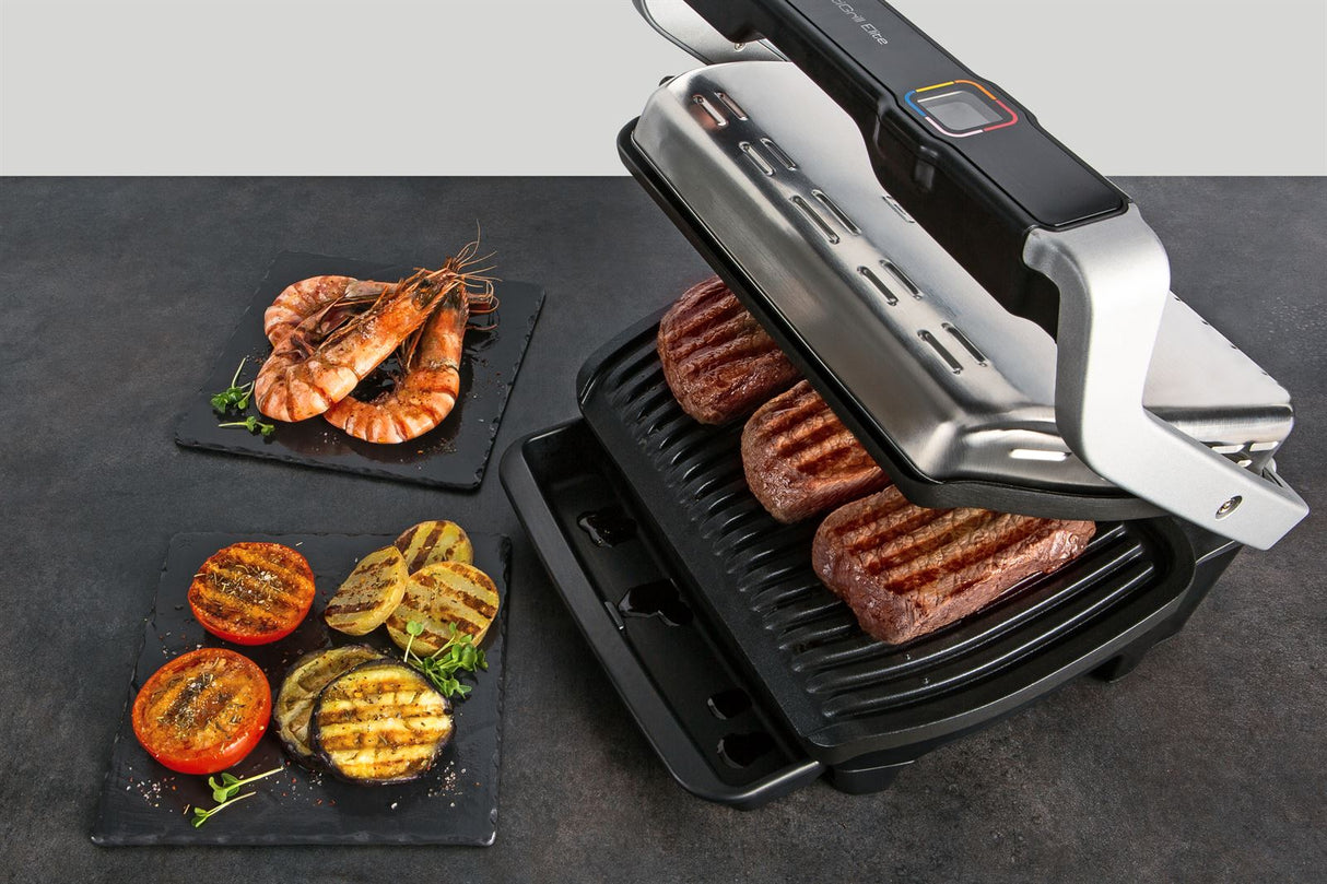 Tefal OptiGrill Elite GC750D silber