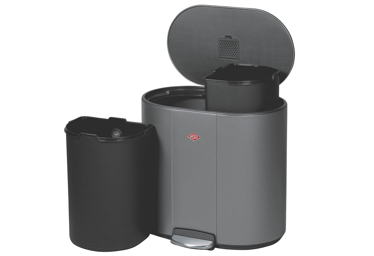 WESCO Tret-Abfalltrenner Multi Collector Loft 2x25l graphit matt