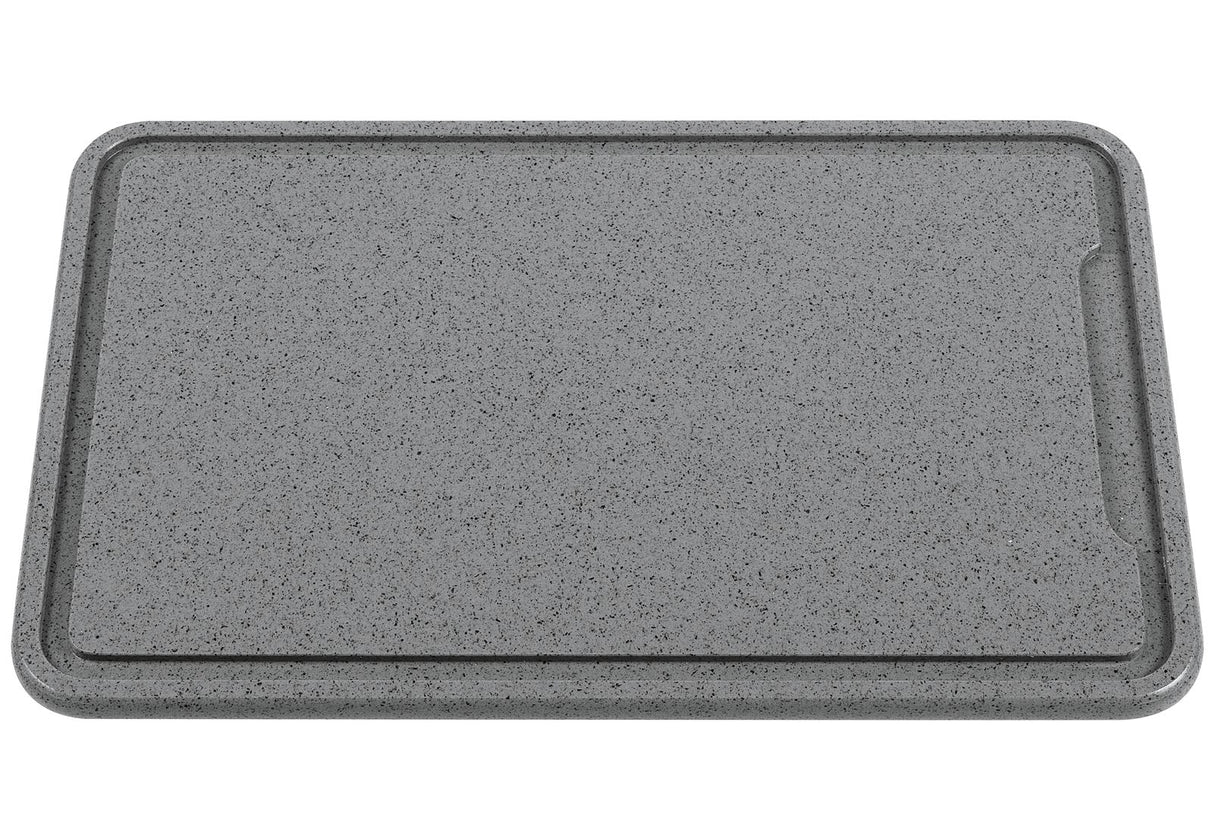 ZASSENHAUS Tranchierbrett Kunststoff mit Saftrinne 42x27cm anthrazit