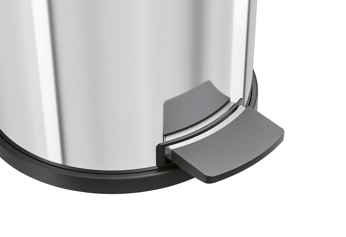 HAILO Tret-Mülleimer Solid M 12l Ø28cm Edelstahl Inneneimer verzinkt