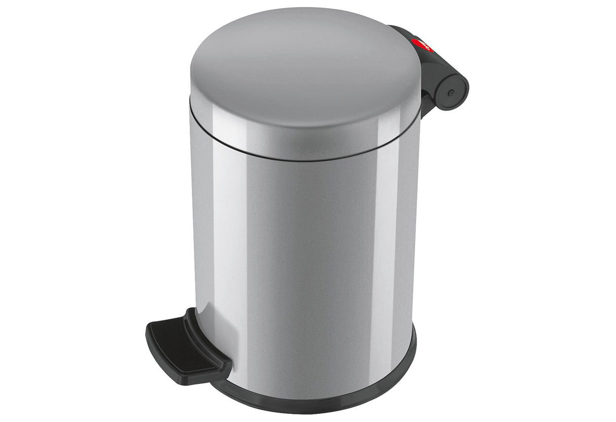 HAILO Tret-Kosmetikeimer Solid S 4l Ø18cm silber