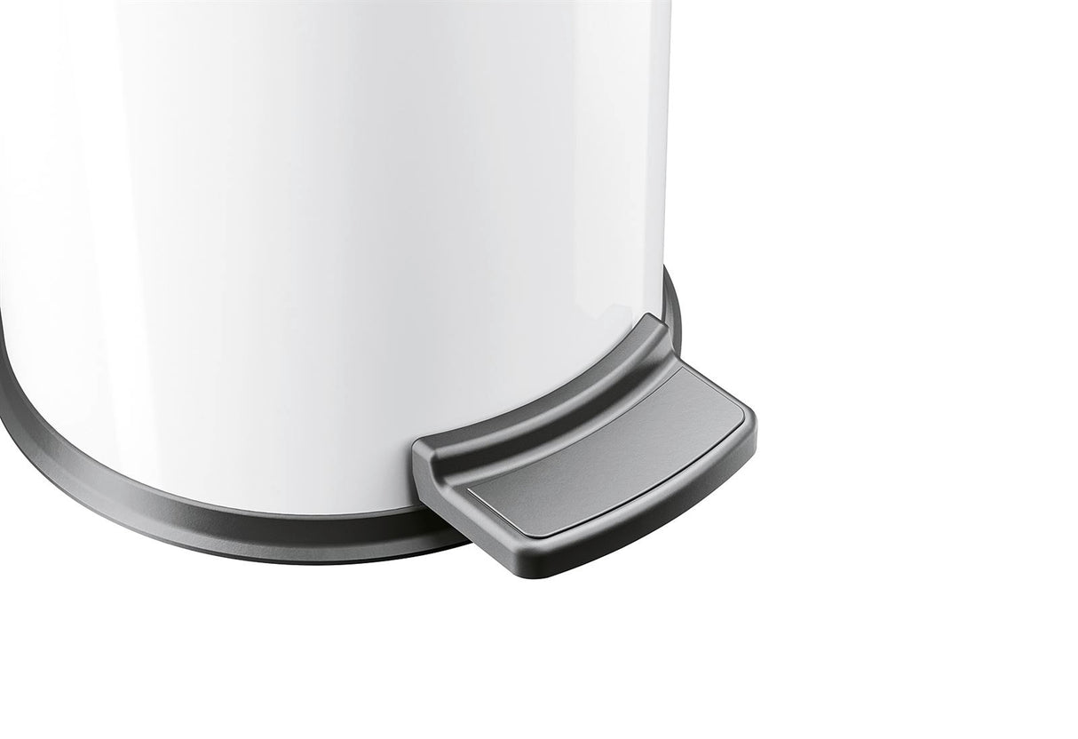 HAILO Tret-Kosmetikeimer Solid S 3l Ø18cm weiß Inneneimer verzinkt