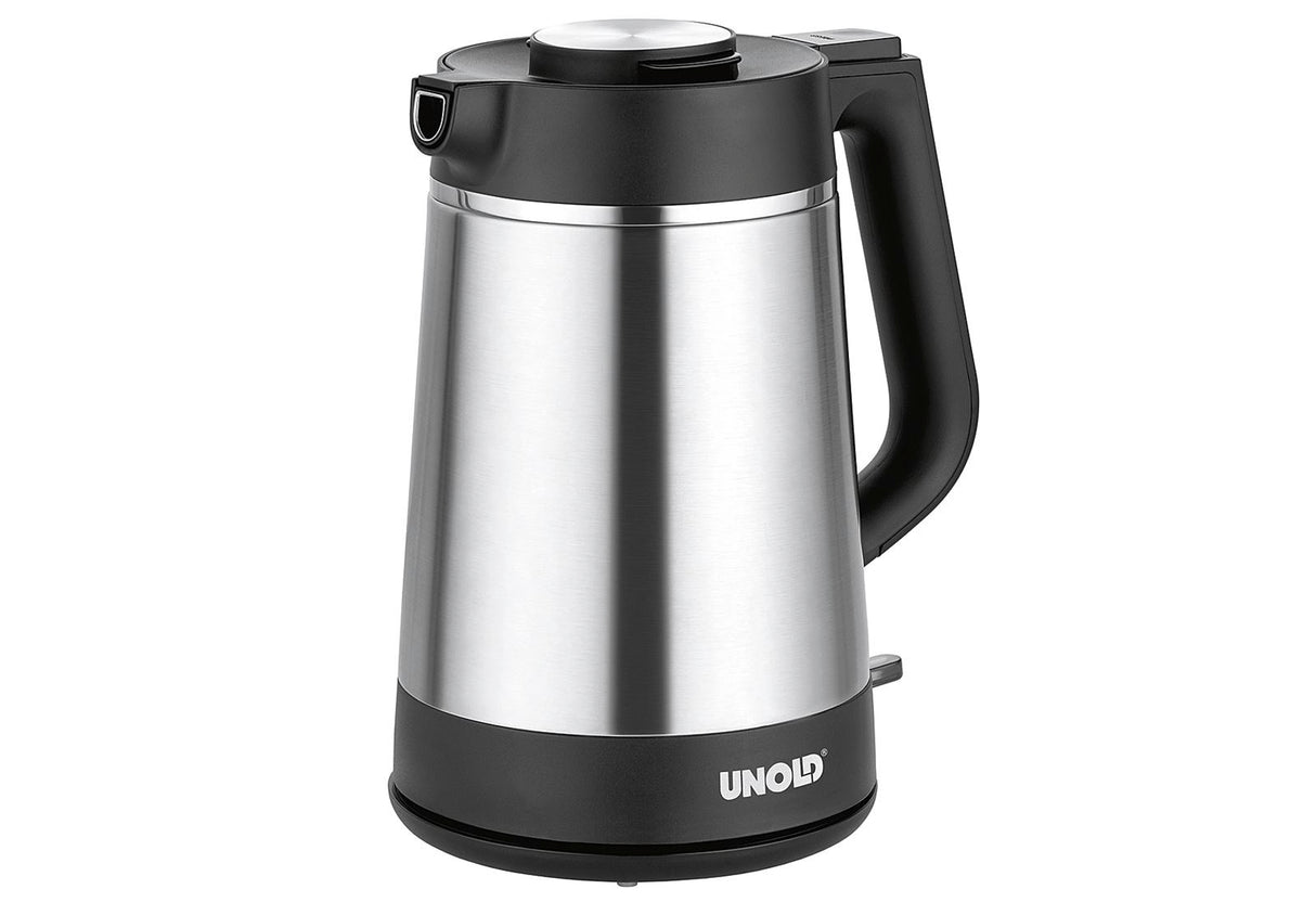 UNOLD Thermowasserkocher 1,5l schwarz/Edelstahl