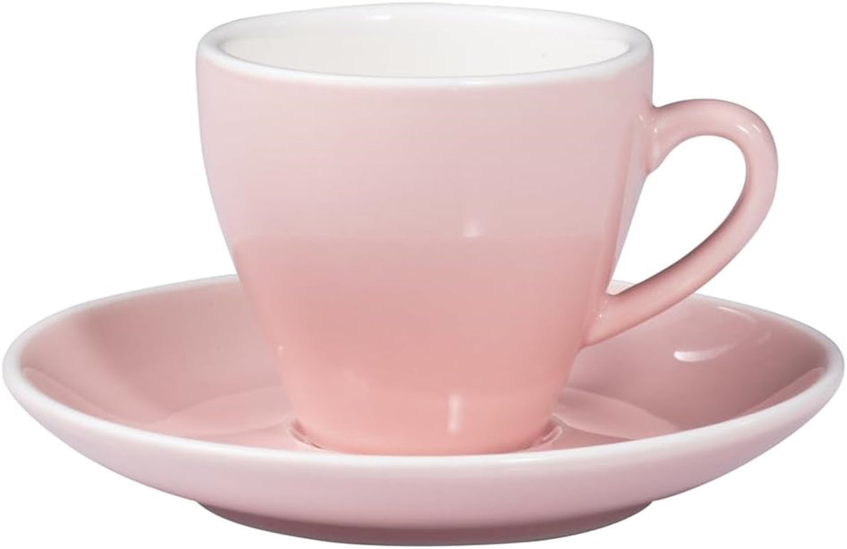 Terra Home 4er Espressotassen-Set, Rosa glossy