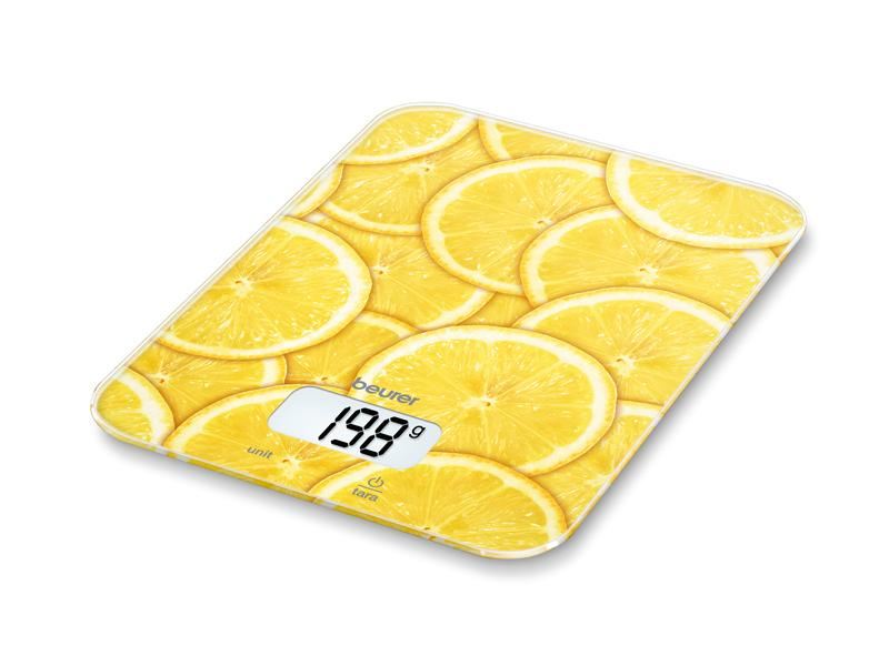 BEURER Küchenwaage KS 19 Lemon Digital, Tragkraft 5kg