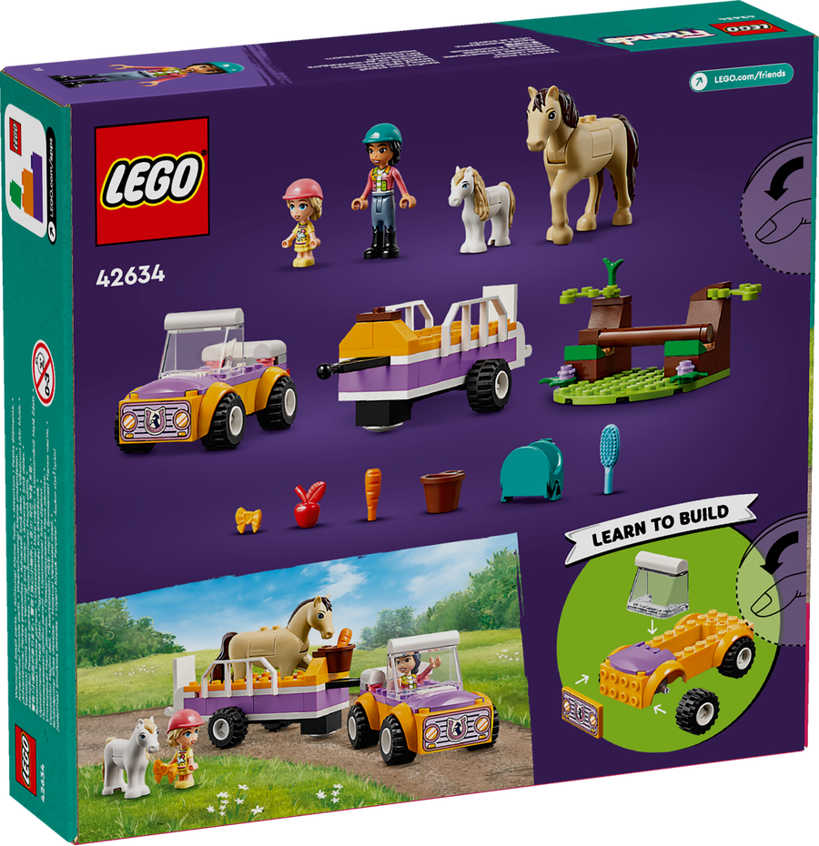 LEGO Friends Pferde- und Pony-Anhänger 42634