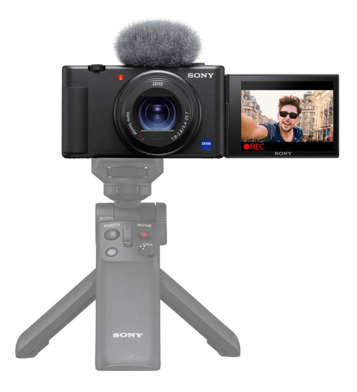 Sony Vlog-Kamera ZV-1 - seitlich klappbares Selfie-Display für Vlogging