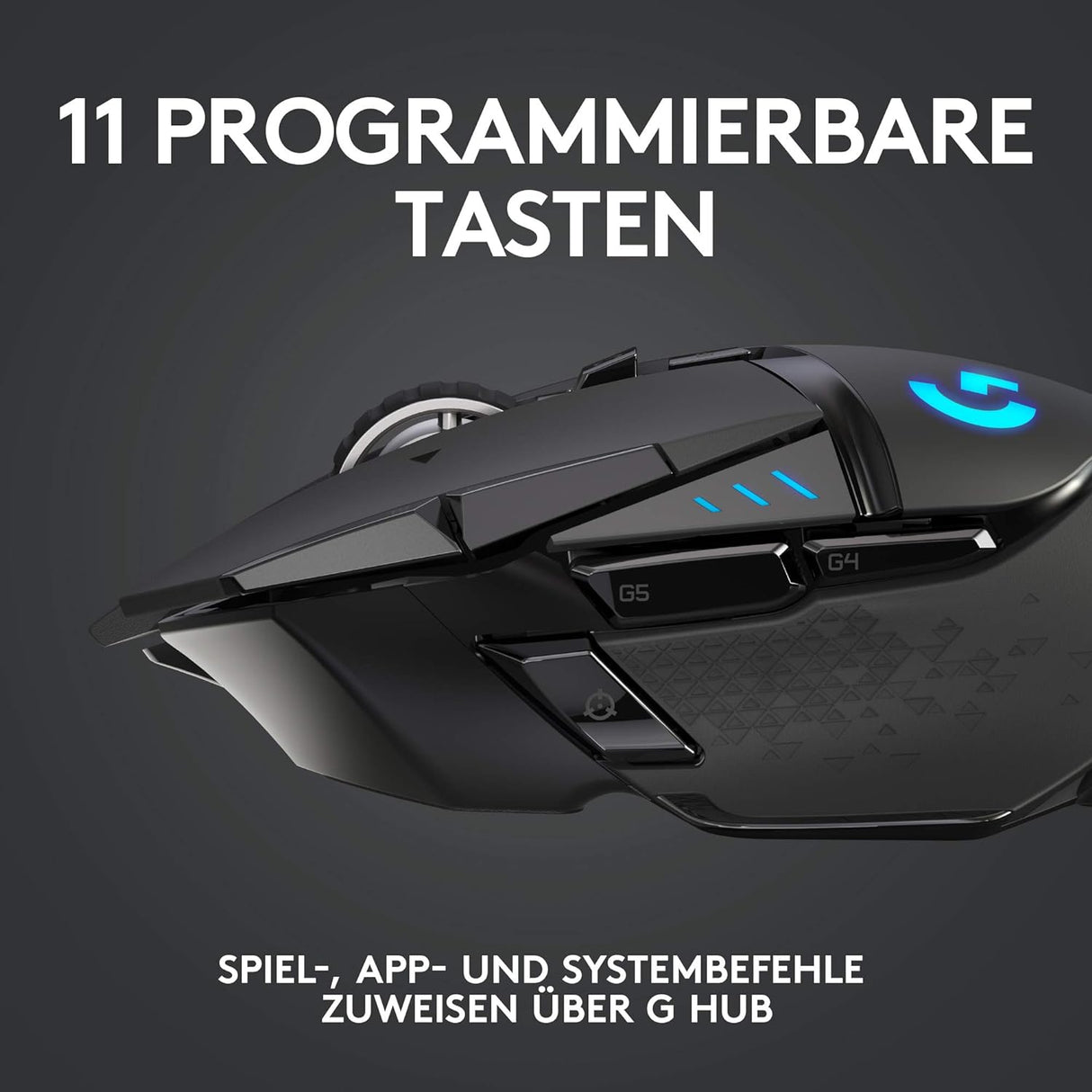 Logitech Gaming Maus G502 Lightspeed kabellos schwarz