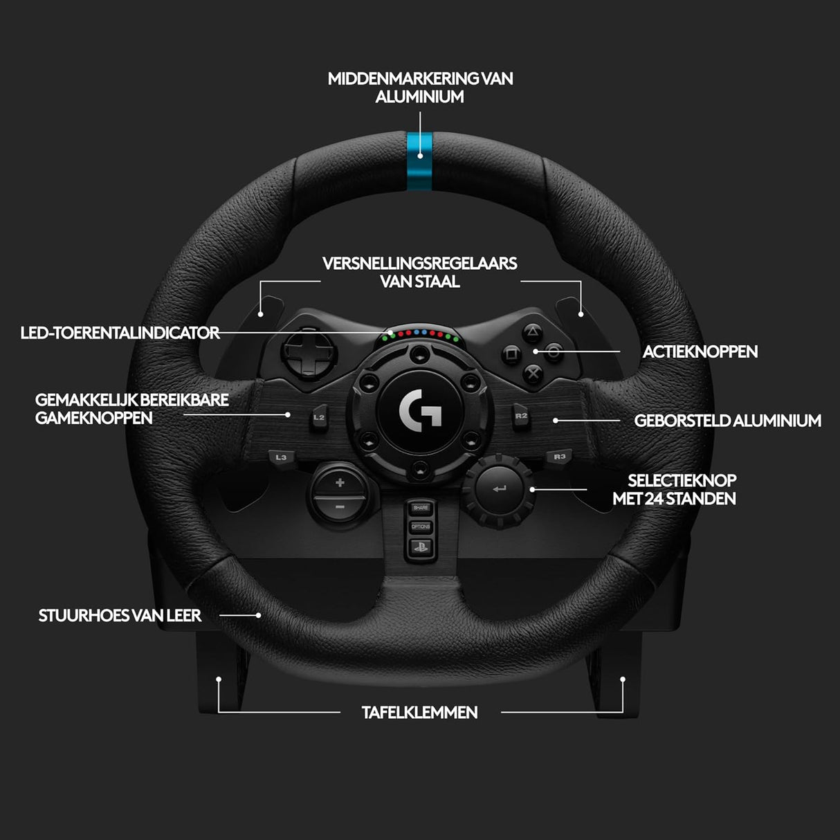 Logitech G923 Lenkrad mit Pedale