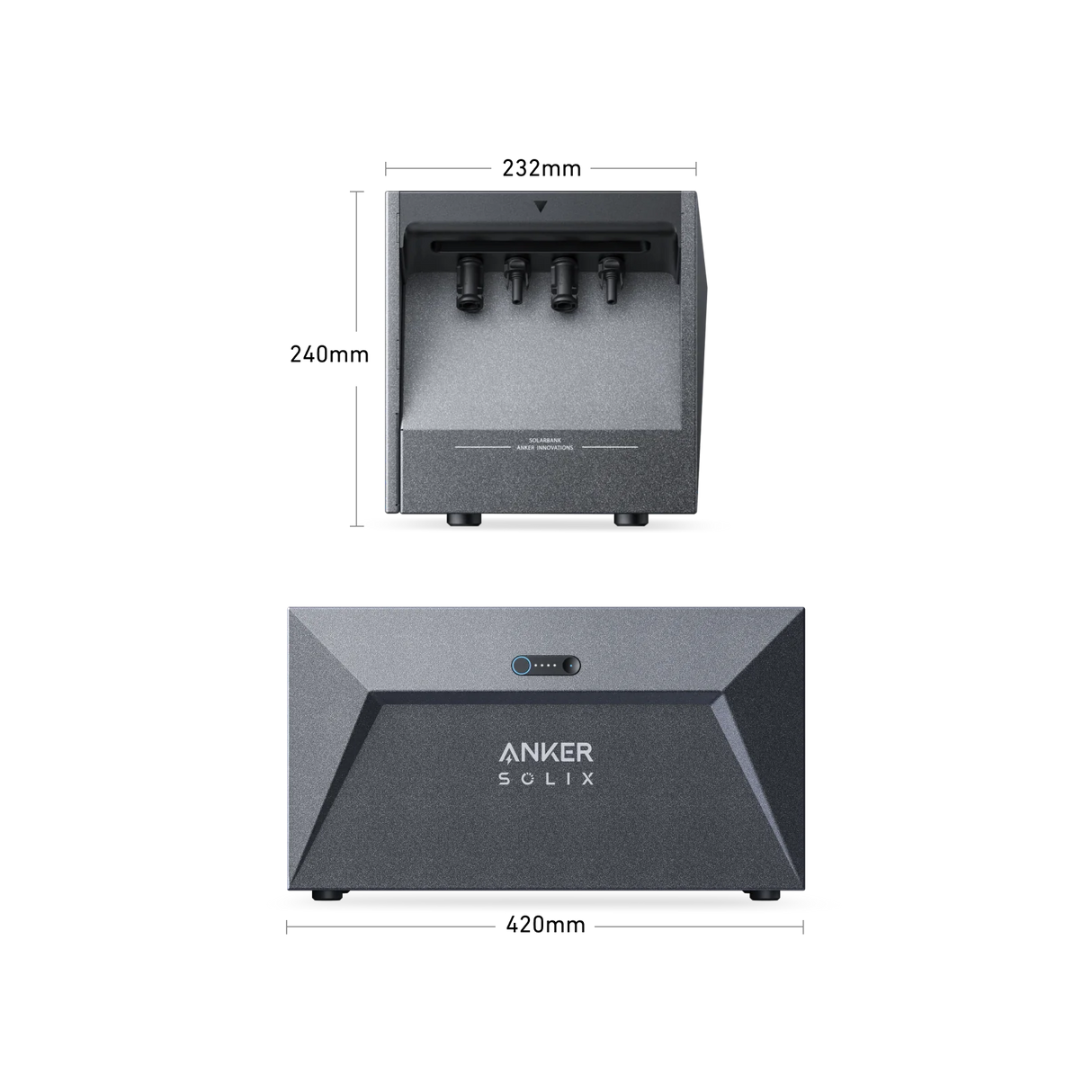 Anker SOLIX Balkonkraftwerk 2x RS50B Panel 540W MI80 800W mit Solarbank E1600 ohne Halterung