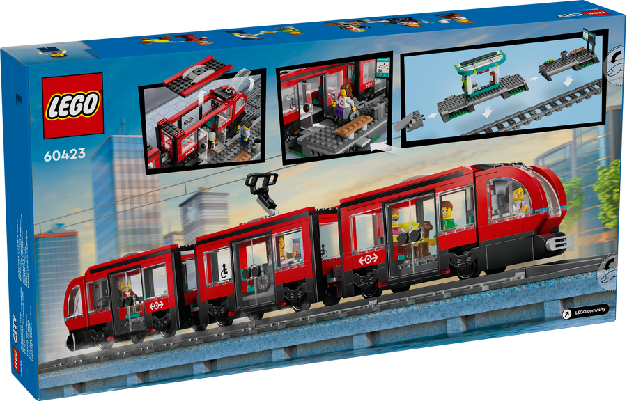 LEGO City - Straßenbahn mit Haltestelle
