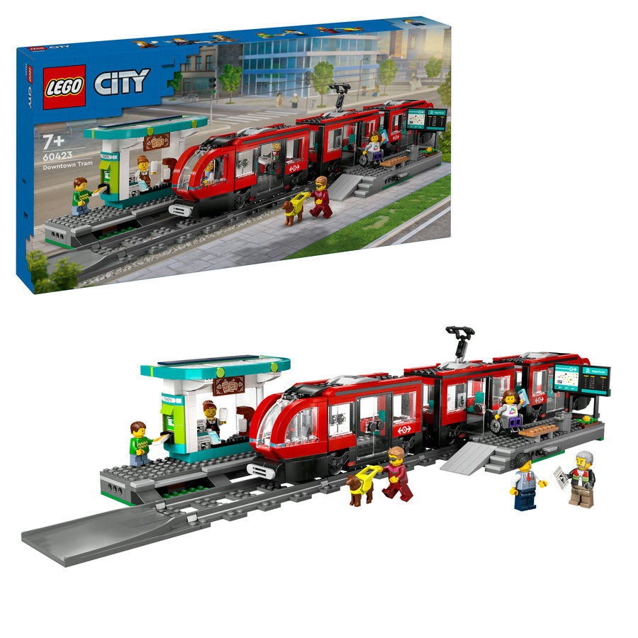 LEGO City - Straßenbahn mit Haltestelle