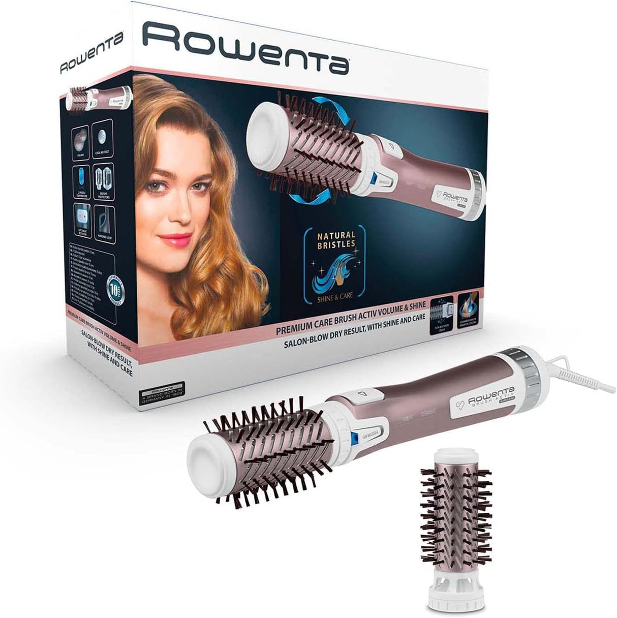 Rowenta Stylingbürste Brush Activ Volume & Shine weiß