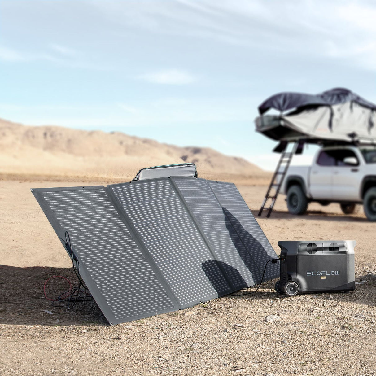 EcoFlow Solarpanel tragbar schwarz 400 W-0% MwSt. (gem. � 12 Abs. 3 UStG)