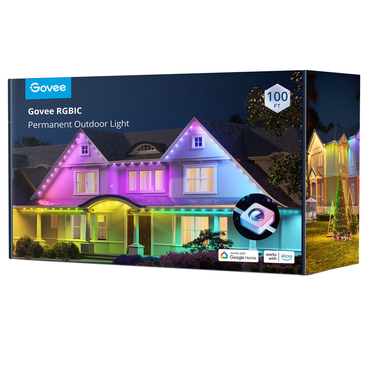 Govee Permanente Außenbeleuchtung 30 Meter RGB-Lichtstreifen für den ganzjährigen Einsatz