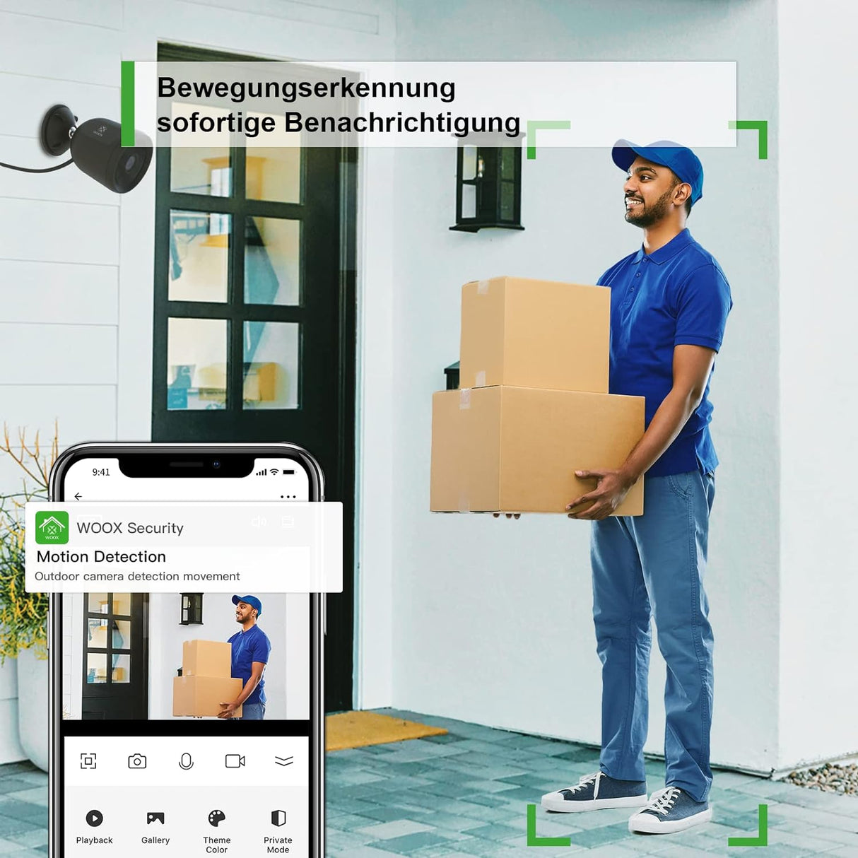 R9044 Smart Outdoor 2MP Kamera kabelgebunden WiFi und LAN