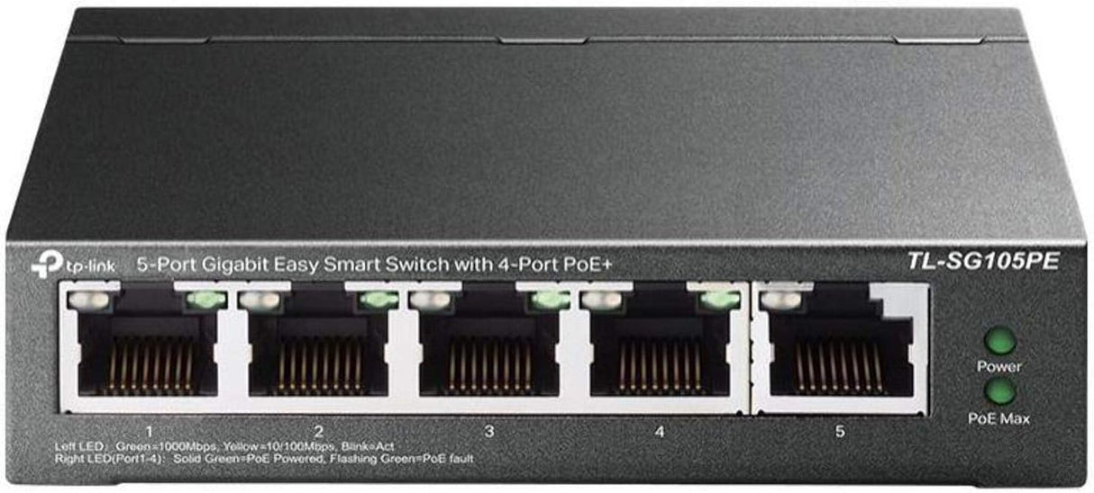 TP-Link 5-Port Gigabit Easy Smart Switch with 4-Port PoE+