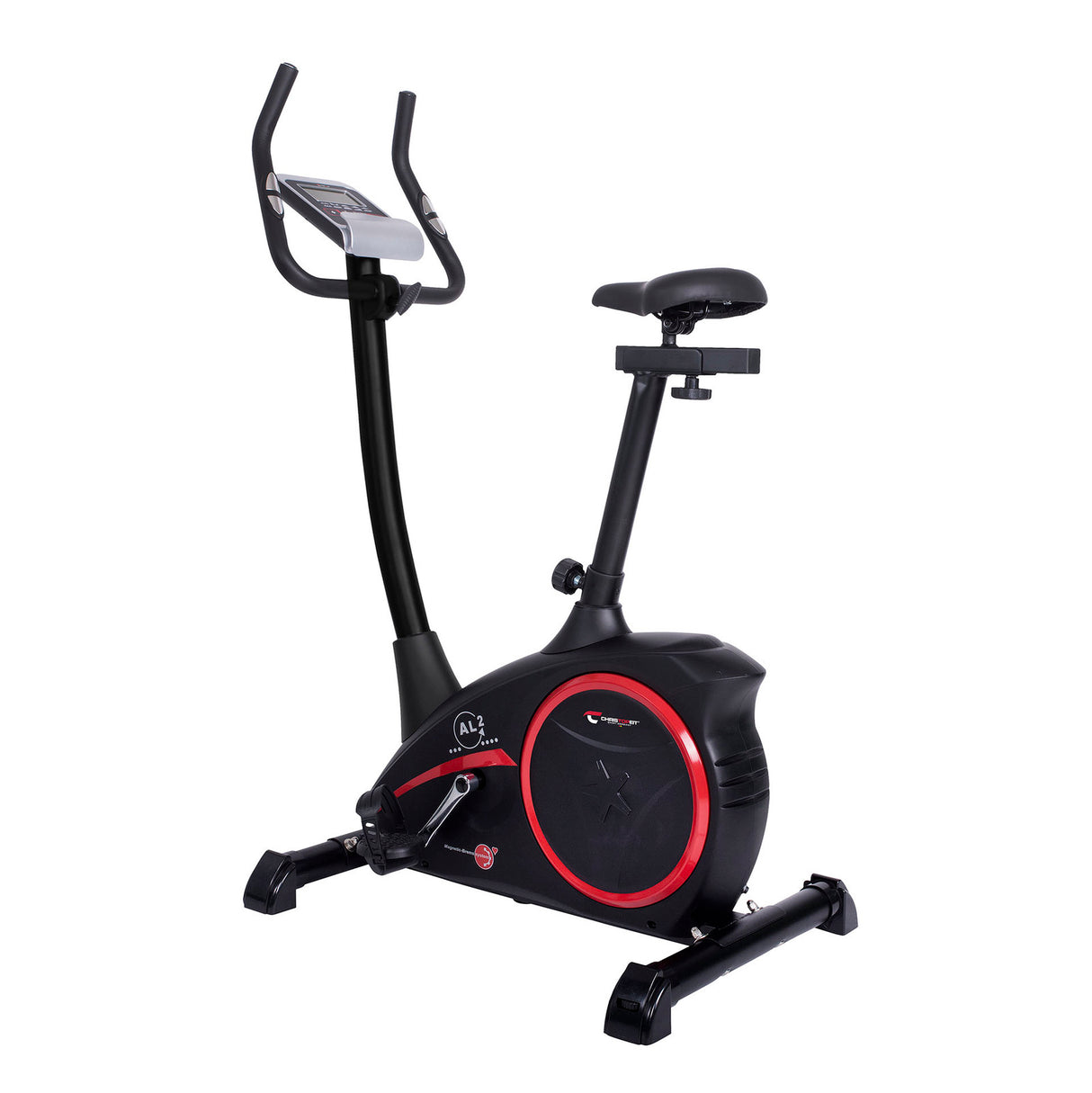 Christopeit Heimtrainer Ergometer AL 2 Black Edition, Computer beleuchtet