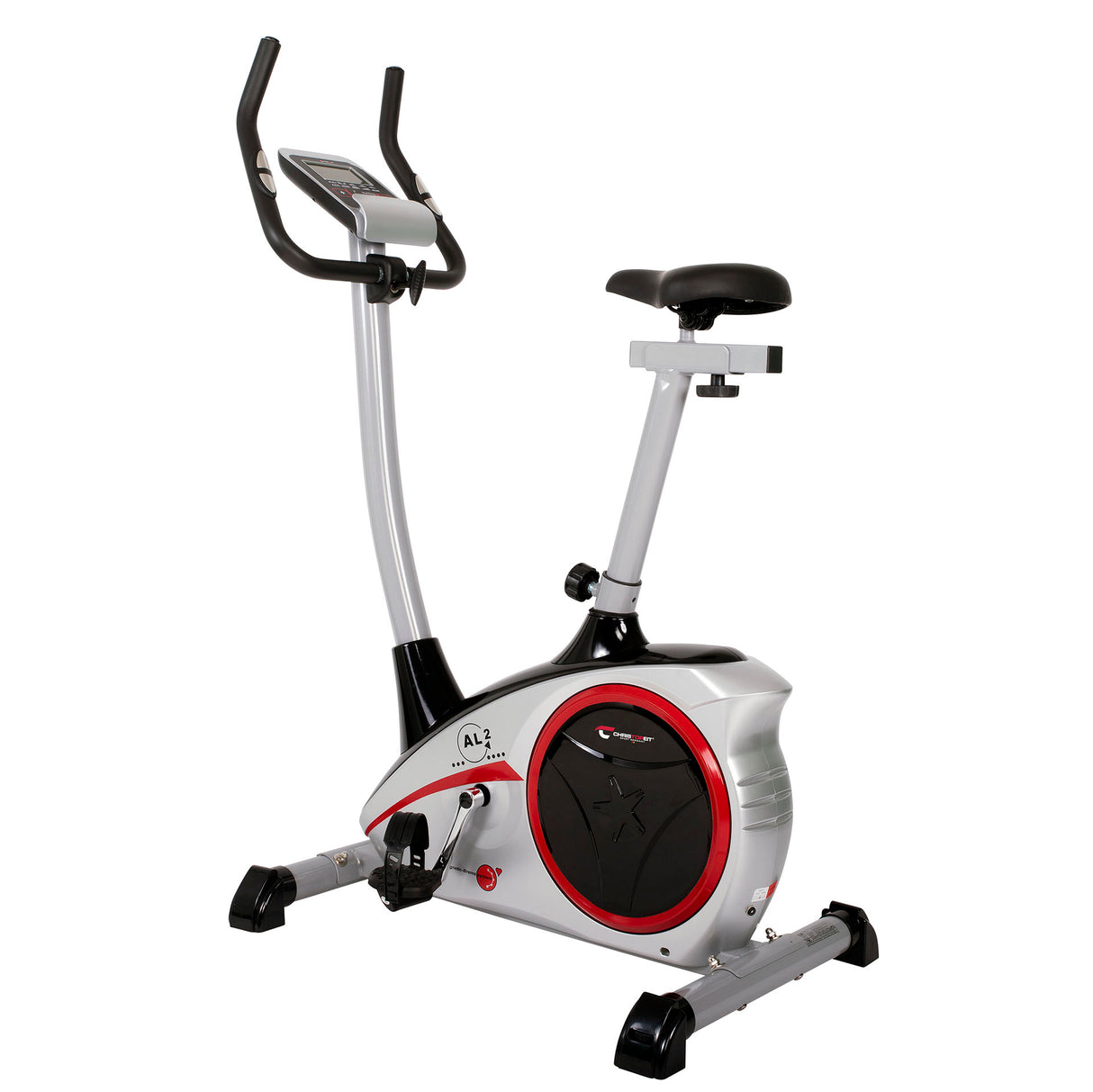 Christopeit Heimtrainer Ergometer AL 2 silber, Computer beleuchtet