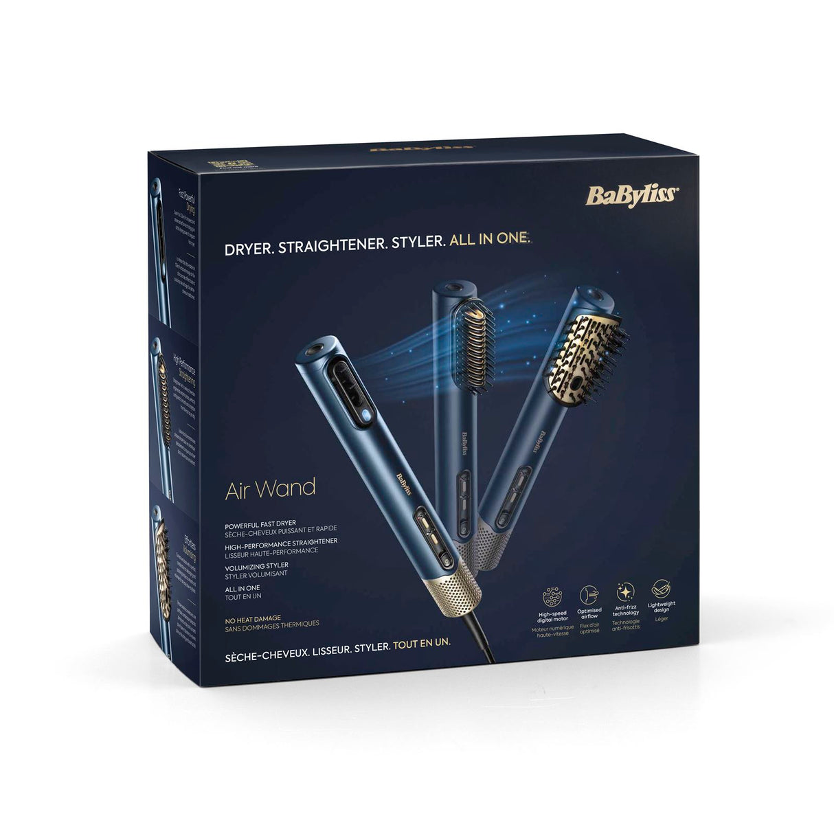 BaByliss Air Wand Multistyler 3in1 navy-blau, gold