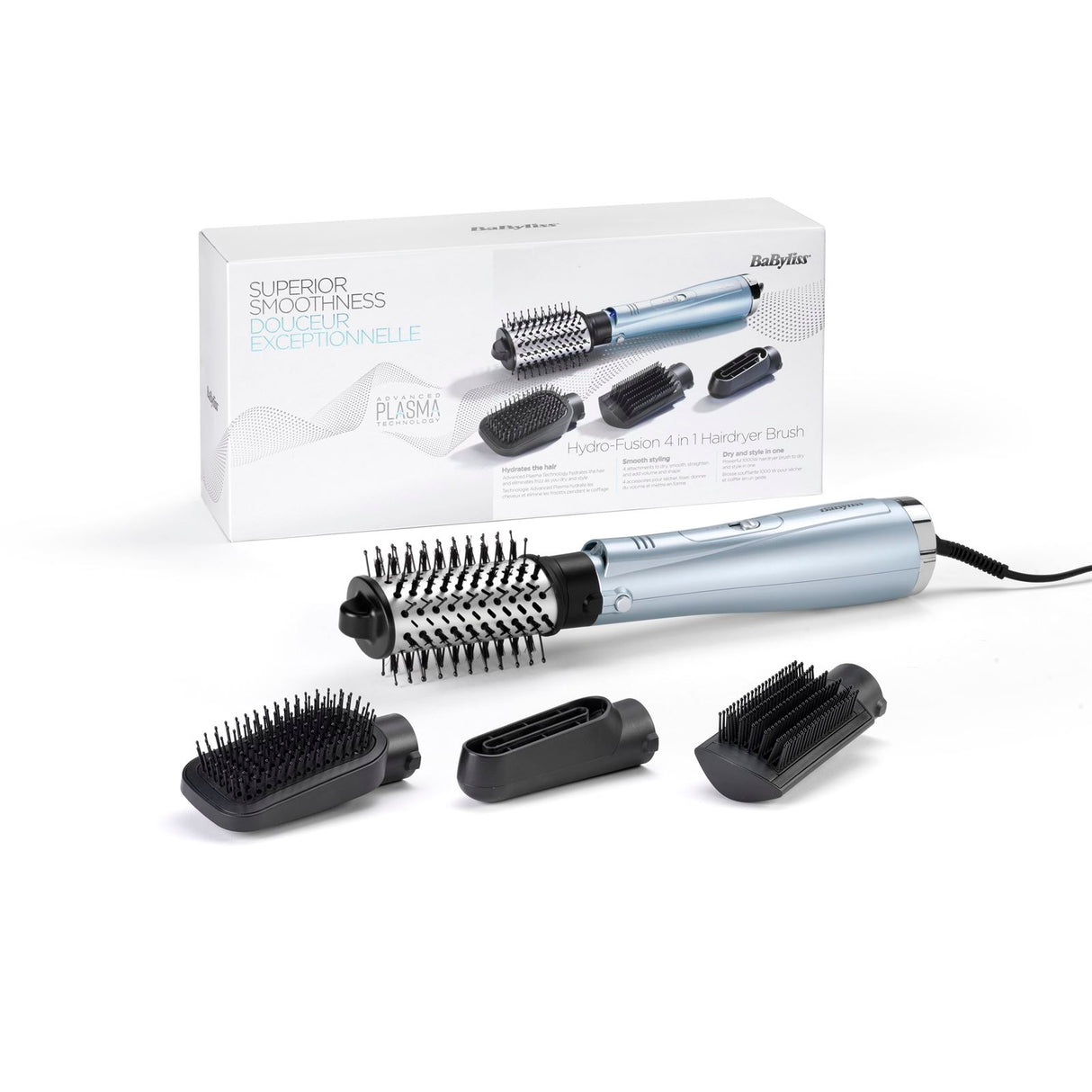 BaByliss Warmluftbürste Hydro Fusion Smooth & Shape