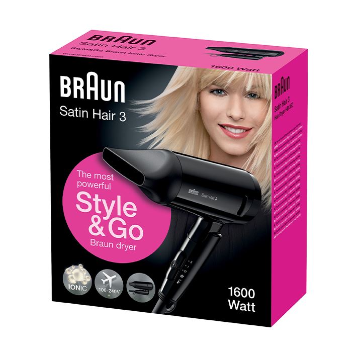 Braun Satin Hair 3 Style & Go Reisehaartrockner