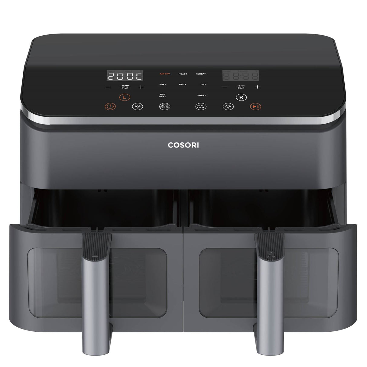 Cosori Heißluftfritteuse 8,5 Liter Dual Basket schwarz