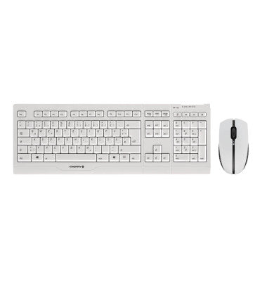 CHERRY Tastatur-und-Maus-Set B.UNLIMITED 3.0 - Deutsch - Pale Gray