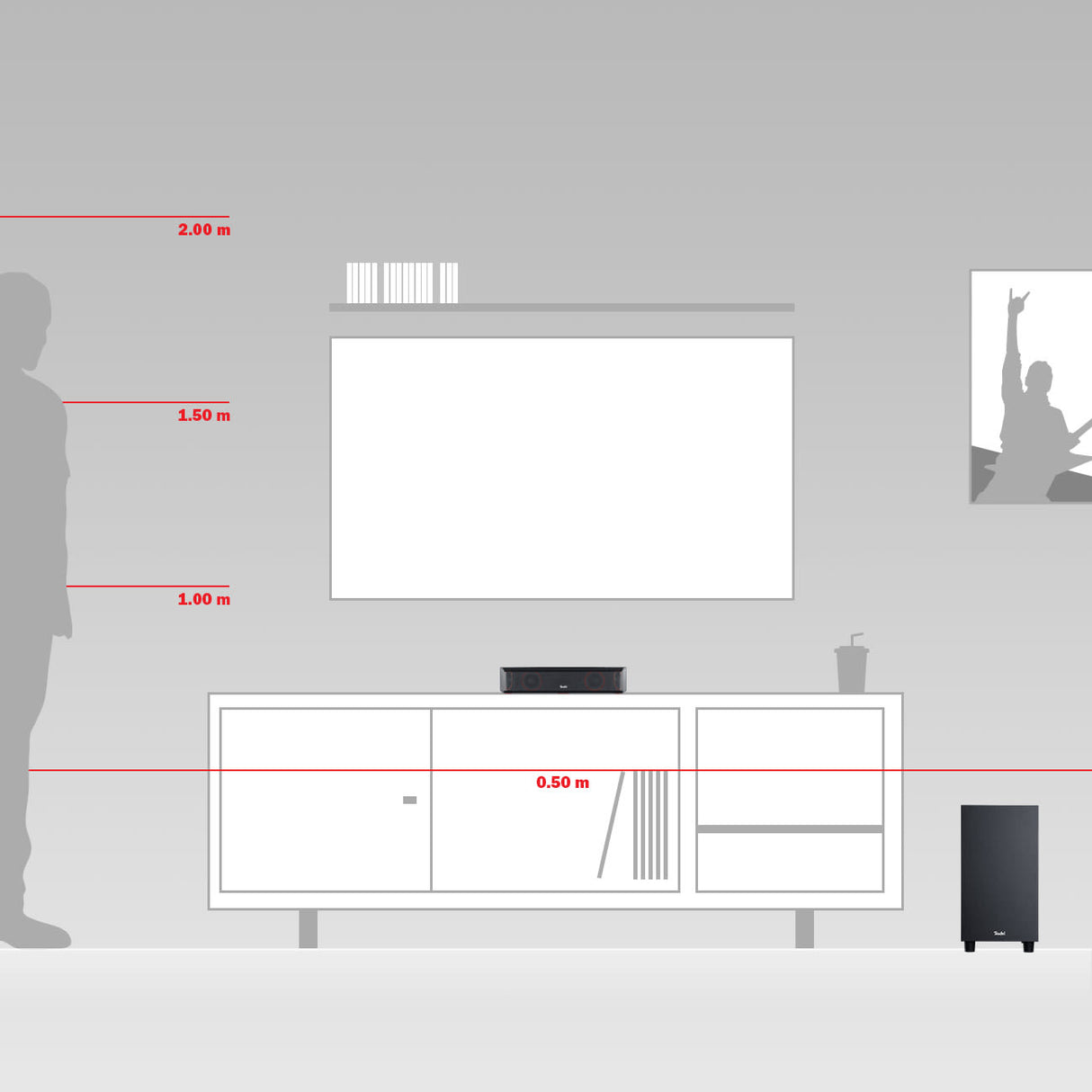 Teufel Heimkino Cinebar One+ schwarz