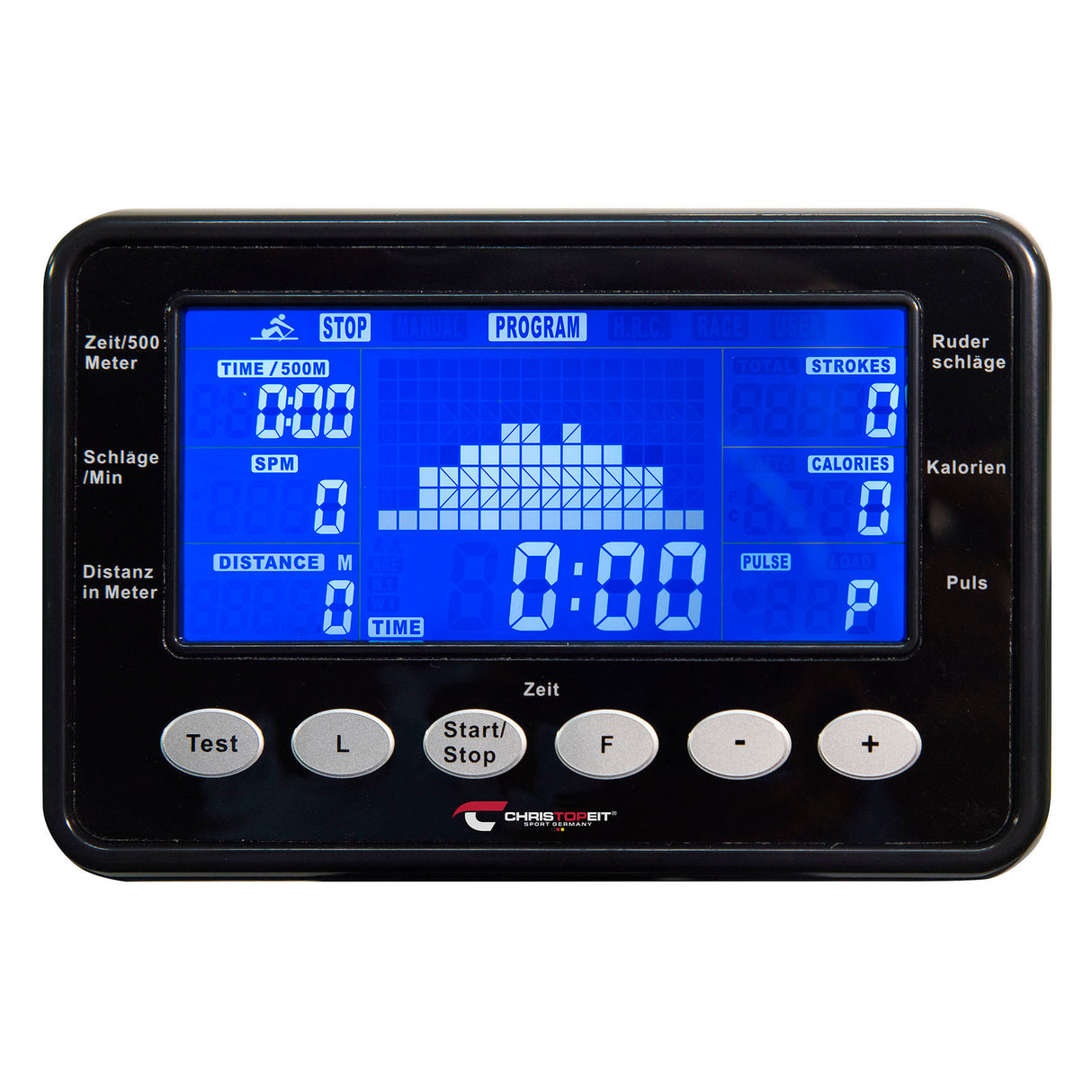 Christopeit Ruderzugmaschine Ergometer Como Black Edition