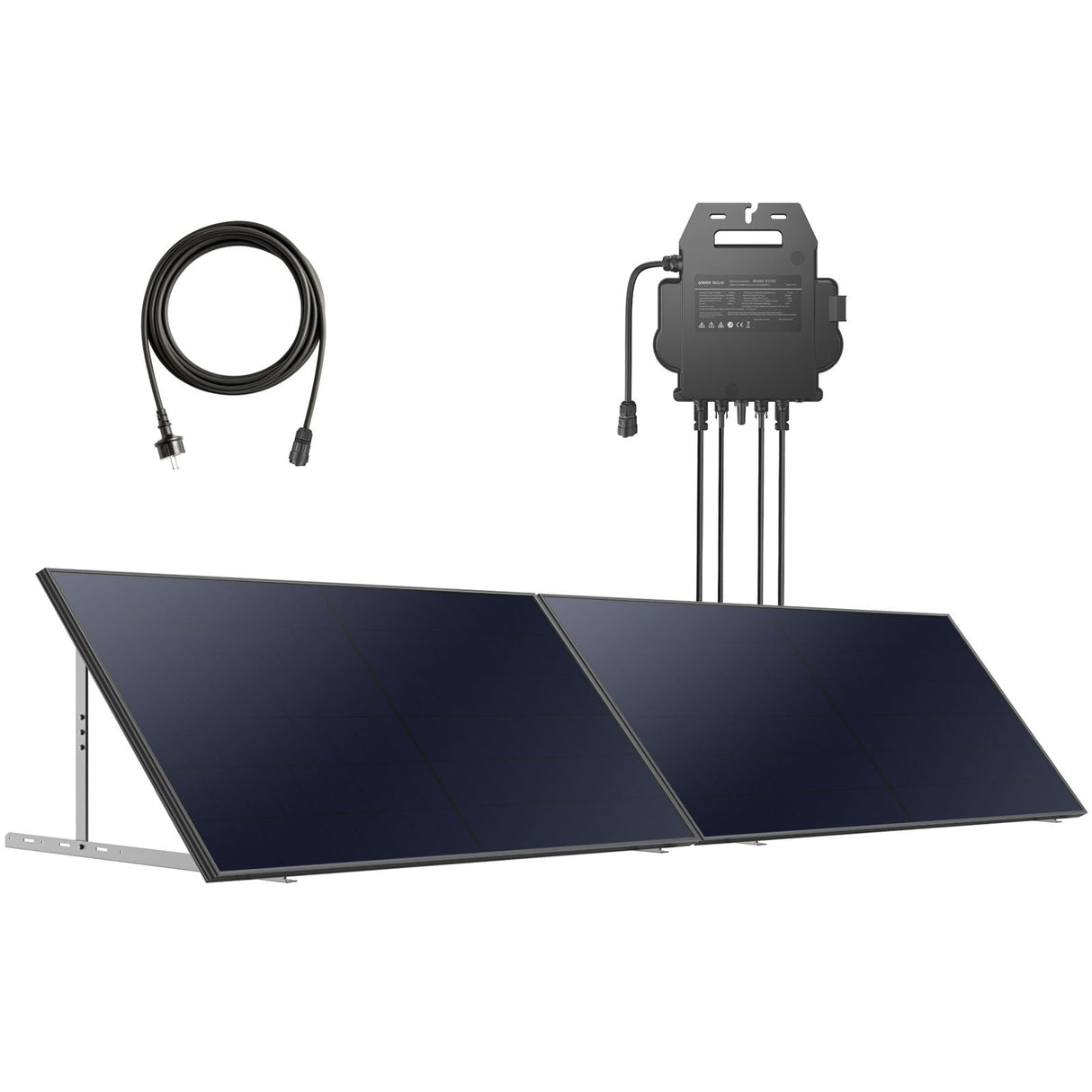 Anker SOLIX RS40P Balkonkraftwerk 2×445 W 600 W Wechselrichter mit Balkonhalterung