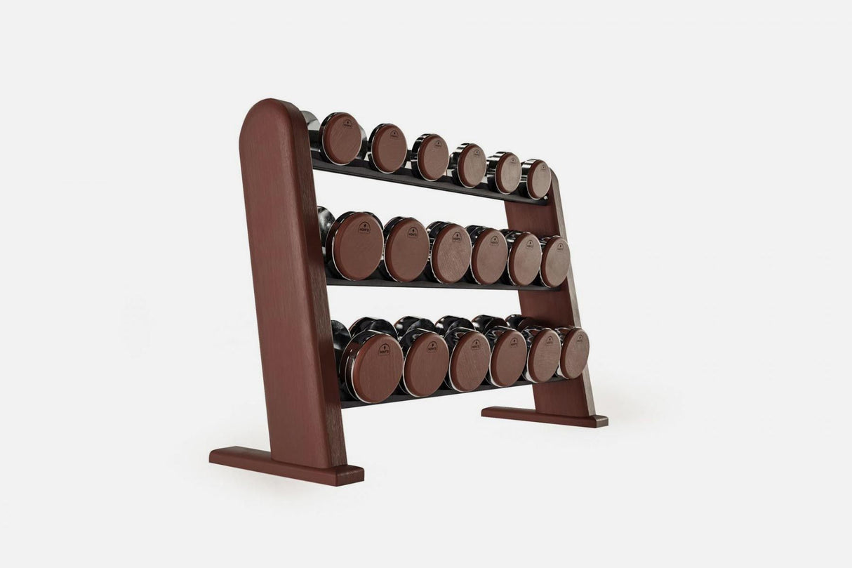 NOHRD DumbBells 18er-Hantelset mit Ablage (5-25kg)