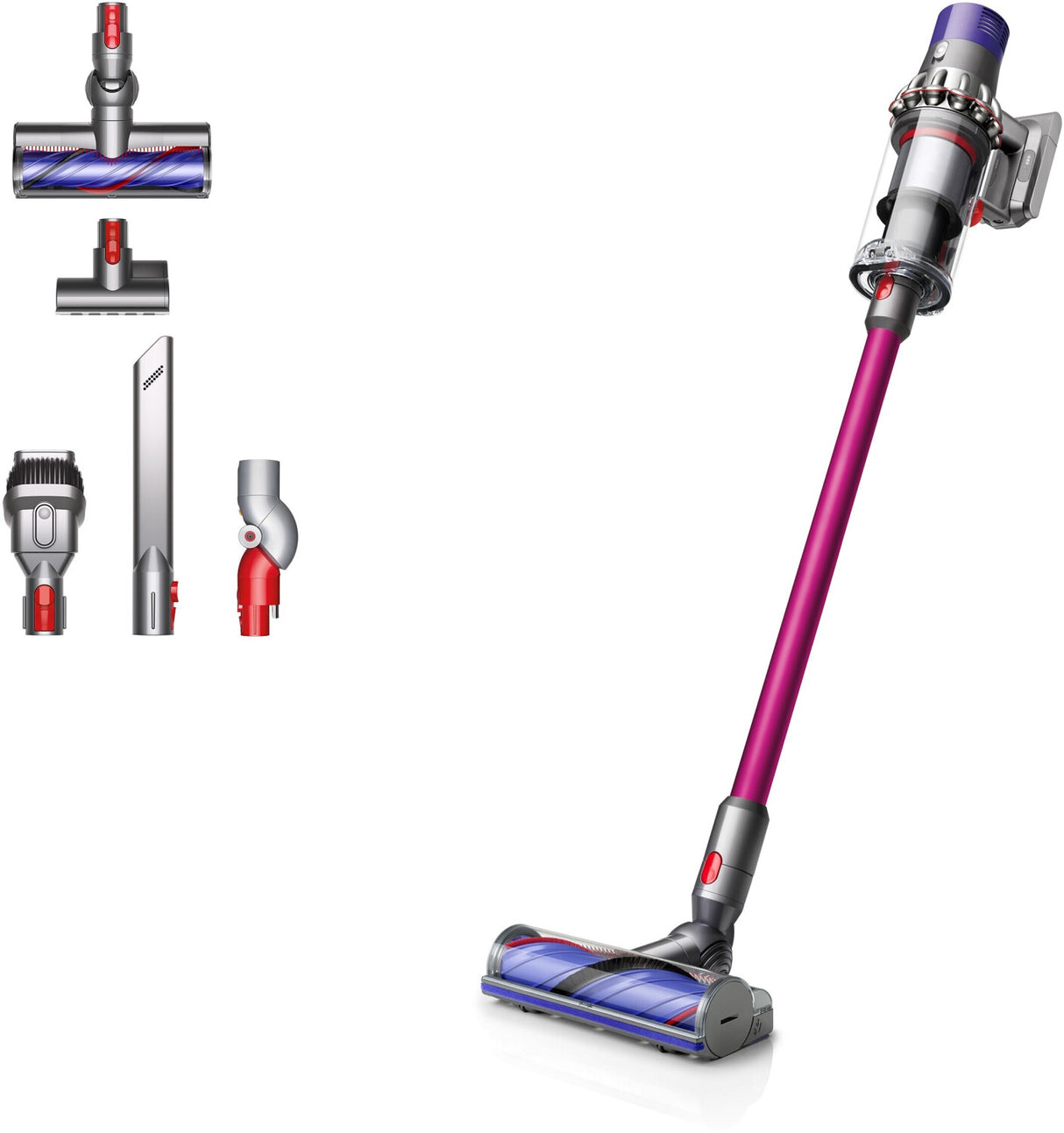Dyson V10 Extra Handstaubsauger - Nickel/Fuchsia