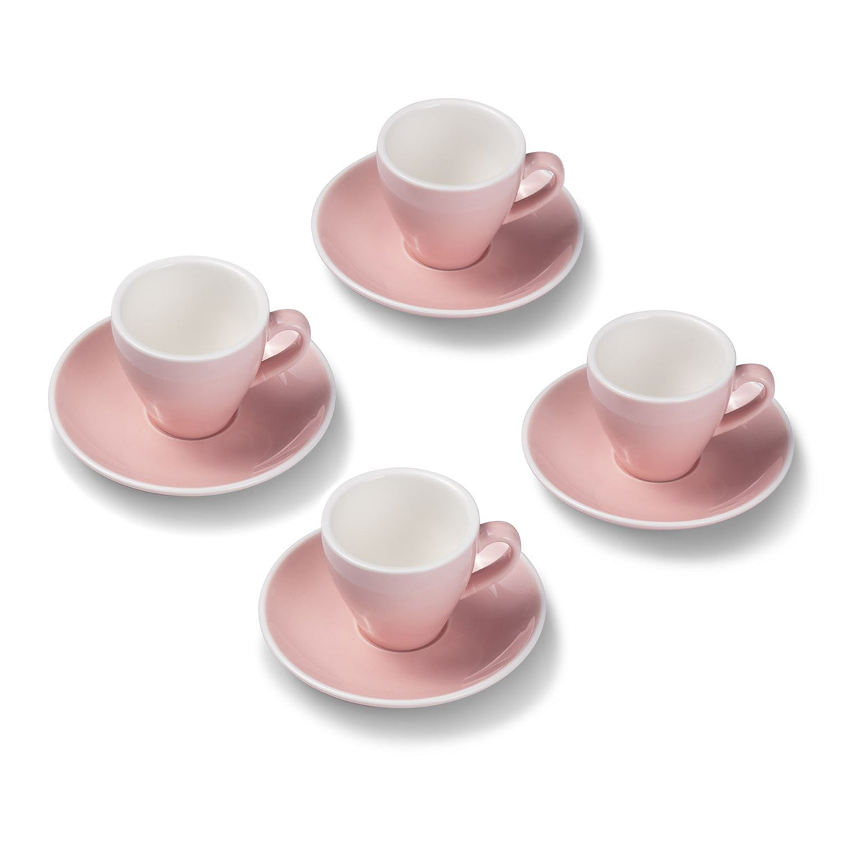 Terra Home 4er Espressotassen-Set, Rosa glossy