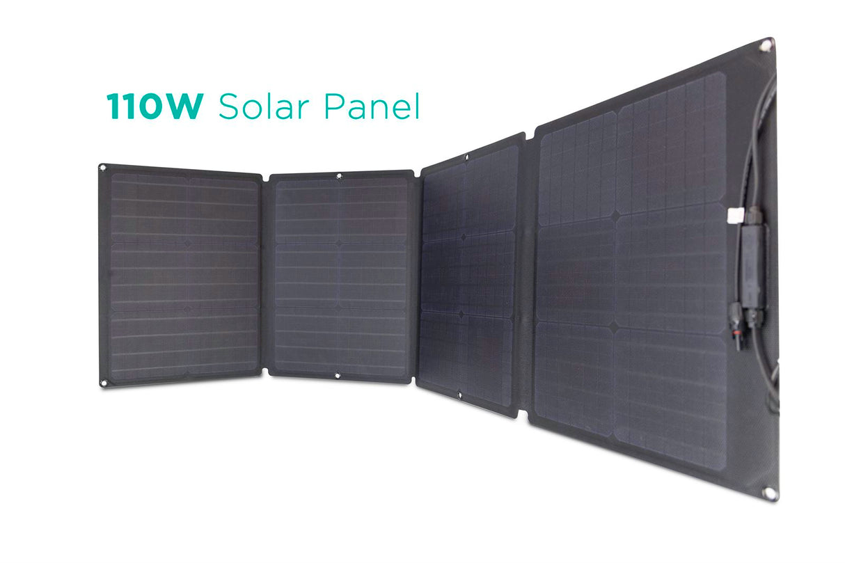 EcoFlow Solarpanel tragbar schwarz 110 W-0% MwSt. (gem. � 12 Abs. 3 UStG)