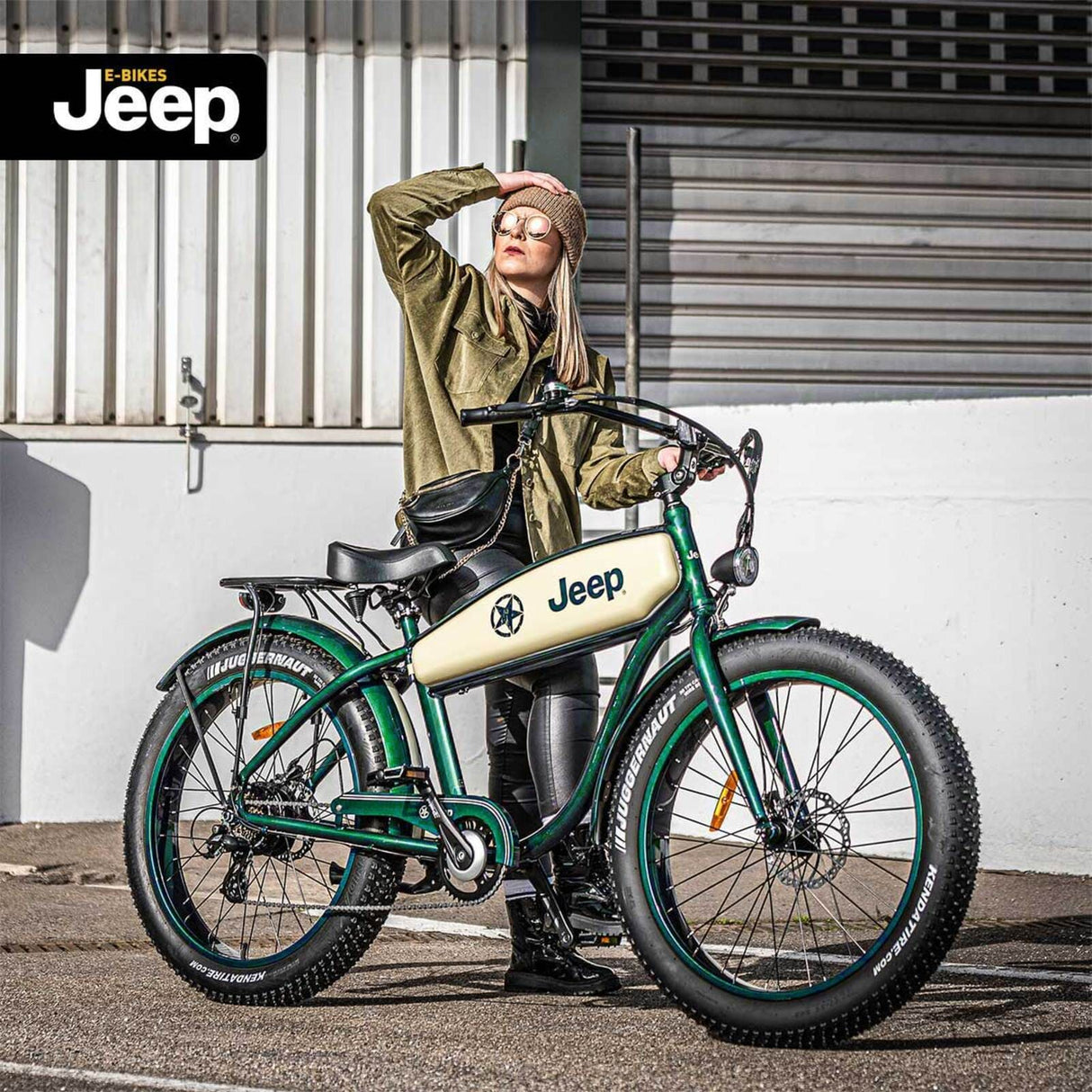 Jeep Cruise E-Bike CR 7004 grün
