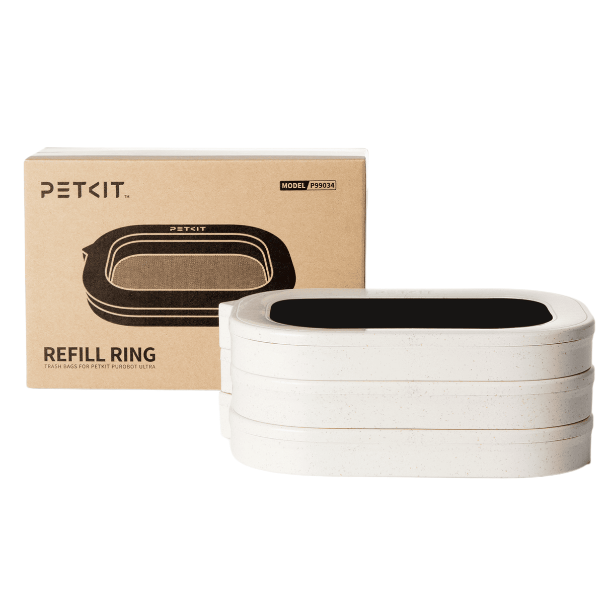 PETKIT Purobot Ultra Nachfüllringe Müllbeutel 3 Stück Nachfüllkassette
