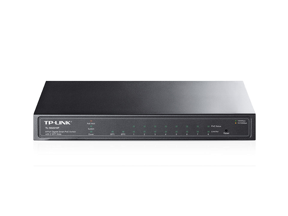 TP-Link JetStream 8-Port Gigabit Smart PoE+ Switch mit 2 SFP Slots