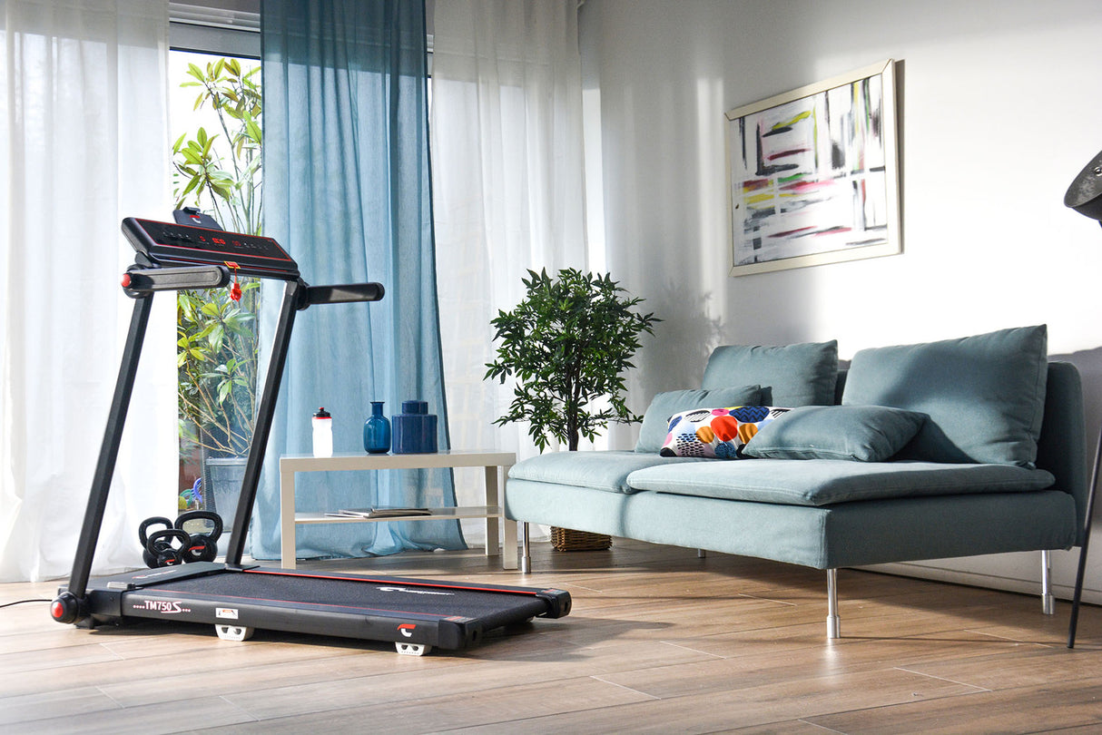 Christopeit Laufband TM 750S, 100% vormontiert, leicht faltbar und verstaubar