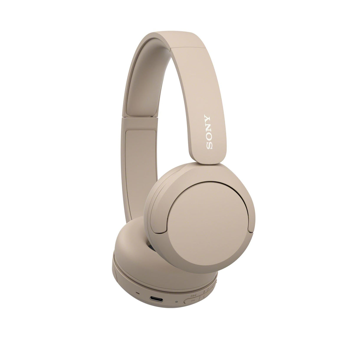 Sony WH-CH520C Kabellose Bluetooth-Kopfhörer, creme - bis zu 50 Stunden Akkulaufzeit