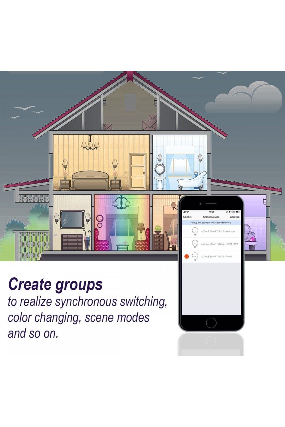 WOOX R5093 Smart LED Strip 5 meter + Adapter RGB-W