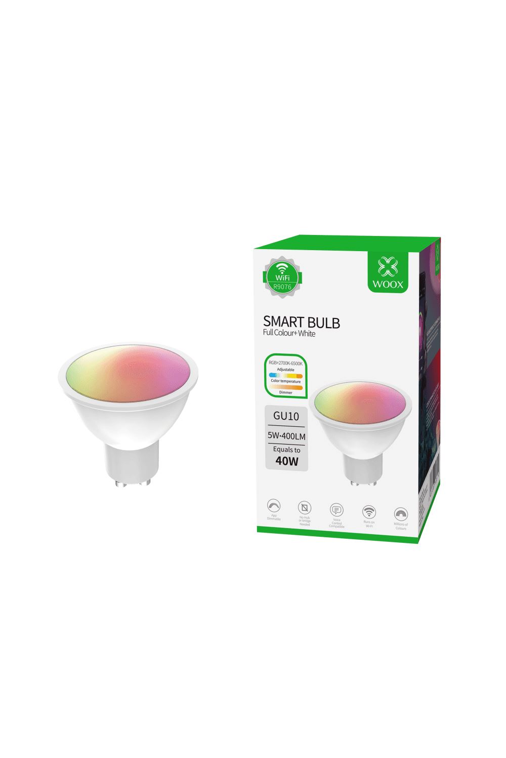 WOOX R9076 Smart Spot GU10 RGB+CCT