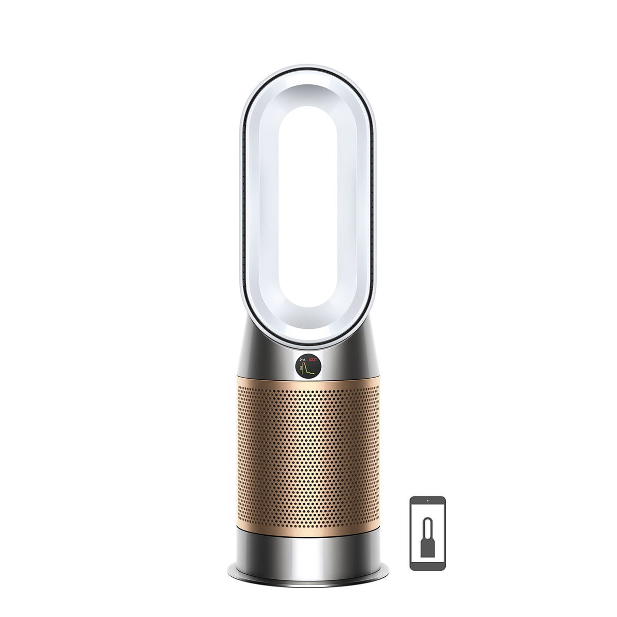 Dyson HP09 Purifier Hot + Cool Formaldehyde Kühllüfter/Heizer/Luftreiniger - Weiß/Gold